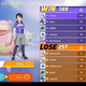 A final score screen from a round of Pokémon Unite, showing Fahey at the top of the winning team.